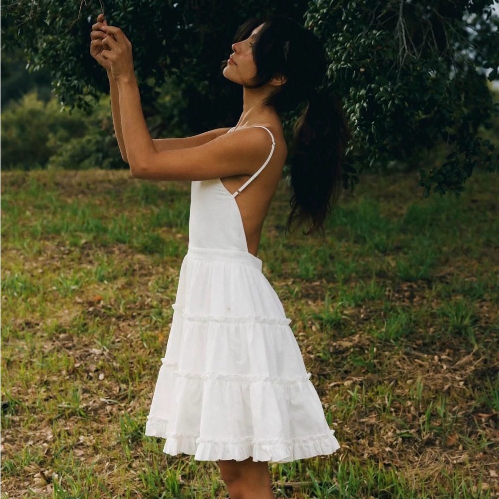 Elegant White Mini Dress